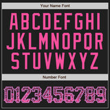 Custom Black Pink-Light Blue Authentic Drift Fashion Baseball Jersey