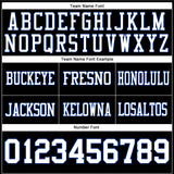 Custom Black White-Royal Authentic Football Jersey