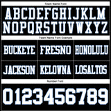 Custom Black White-Light Blue Authentic Football Jersey