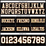Custom Black White-Bay Orange Authentic Football Jersey