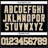 Custom Black Vegas Gold-White Authentic Baseball Jersey