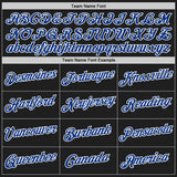 Custom Black Royal-White Authentic Throwback Basketball Jersey
