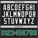 Custom Black Kelly Green-White Authentic Throwback Basketball Jersey