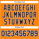 Custom Bay Orange Navy-White Authentic Baseball Jersey