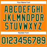 Custom Bay Orange Green-White Authentic Baseball Jersey