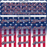Custom Stitched Blue Red-White 3D American Flag Fashion Sports Pullover Sweatshirt Hoodie