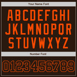 Custom Brown Brown-Orange Authentic Baseball Jersey