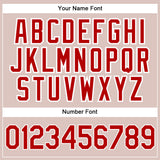 Custom Camo Red-White Authentic Salute To Service Baseball Jersey