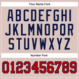 Custom Camo Red-Navy Authentic Salute To Service Baseball Jersey