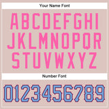 Custom Camo Powder Blue-Pink Authentic Salute To Service Baseball Jersey