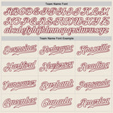 Custom Cream Cream-Crimson Authentic Baseball Jersey