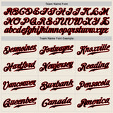 Custom Cream Black-Red Authentic Baseball Jersey