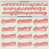 Custom Cream Cream-Red Authentic Baseball Jersey