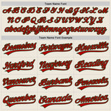 Custom Cream Red-Green Authentic Baseball Jersey