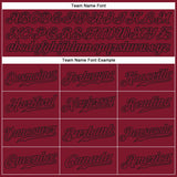 Custom Crimson Crimson-Black Authentic Baseball Jersey