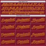 Custom Crimson Crimson-Gold Authentic Baseball Jersey