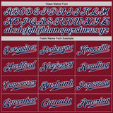 Custom Crimson Navy-White Authentic Baseball Jersey