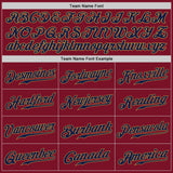 Custom Crimson Navy-Old Gold Authentic Baseball Jersey