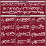 Custom Crimson Crimson-White Authentic Baseball Jersey