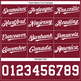 Custom Crimson White Authentic Baseball Jersey