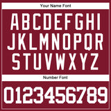 Custom Crimson White Authentic Baseball Jersey