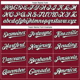 Custom Crimson White-Black Authentic Baseball Jersey