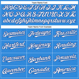 Custom Electric Blue White-Royal Authentic Baseball Jersey