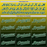 Custom Yellow Green-White Authentic Fade Fashion Baseball Jersey