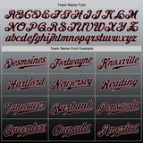 Custom Gray Black-Medium Pink Authentic Fade Fashion Baseball Jersey