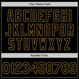 Custom Gray Black-Old Gold Authentic Gradient Fashion Baseball Jersey