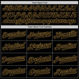 Custom Gray Black-Old Gold Authentic Gradient Fashion Baseball Jersey