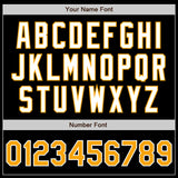 Custom Black Gold Gray-White Authentic Gradient Fashion Baseball Jersey