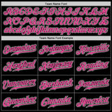 Custom Black Pink-White Authentic Gradient Fashion Baseball Jersey