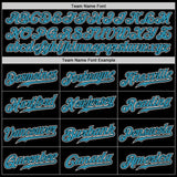 Custom Black Panther Blue-White Authentic Gradient Fashion Baseball Jersey