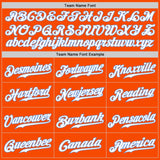 Custom Orange White-Light Blue Authentic Fade Fashion Baseball Jersey