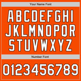Custom Orange White-Brown Authentic Fade Fashion Baseball Jersey