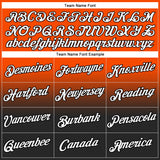 Custom Stitched Orange White-Black Fade Fashion Sports Pullover Sweatshirt Hoodie