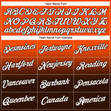 Custom Stitched Orange White-Brown Fade Fashion Sports Pullover Sweatshirt Hoodie