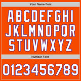 Custom Orange Pinstripe White-Purple Authentic Fade Fashion Baseball Jersey