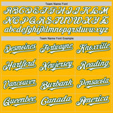 Custom Gold Pinstripe White-Green Authentic Fade Fashion Baseball Jersey