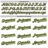 Custom White Pinstripe Purple-Neon Green Authentic Fade Fashion Baseball Jersey