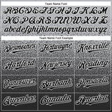 Custom Gray Black-White Authentic Fade Fashion Baseball Jersey