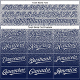 Custom Gray Navy Authentic Fade Fashion Baseball Jersey
