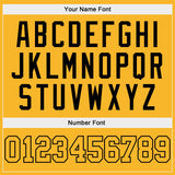 Custom Gold Gold-Black Authentic Baseball Jersey