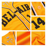 Custom Gold Gold-Purple Authentic Baseball Jersey