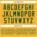 Custom Gold Gold-Green Authentic Baseball Jersey