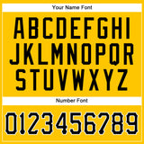 Custom Yellow Black Pinstripe Black-White Authentic Baseball Jersey