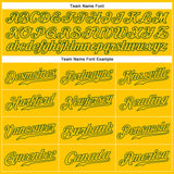 Custom Gold Gold-Green Authentic Sleeveless Baseball Jersey