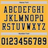 Custom Gold Black-White Mesh Authentic Football Jersey