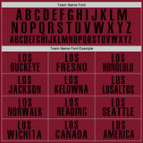 Custom Crimson Black-Cream Performance Golf Polo Shirt